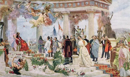 Zeremonienvorhang des Kroatischen Nationaltheaters, 1895
